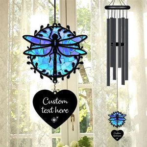 Personalized Dragonfly Wind Chime, Dragonfly Wind Chime, Dragonfly Suncatcher Wind Chime, Dragonfly Lover Gift, Memorial Wind Chime