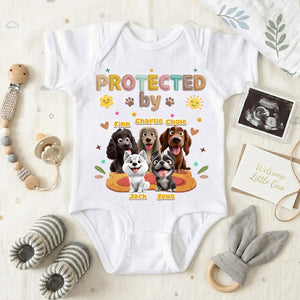 Protected By Dog - Personalized Custom Baby Onesie 7_cedfe501-10aa-4769-b34c-445f524f0dd4.jpg