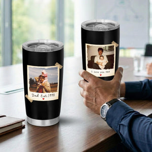 Custom Dad And Kids Photo Tumbler, Fathers Day Gift For Dad, Personalized Tumbler With Picture, New Dad Gift, Grandpa Gift, Gift For Papa