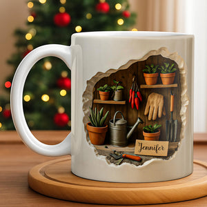 Gardening Tools And Plants Design, Coffee Mug, Gift For Gardening Lovers