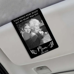 Personalized Dad Memorial Photo Car Visor Clip, Loss Of Dad Papa Gift, Guardian Angel Keepsake Gift, Sympathy Gift For Loss Of Loved Ones