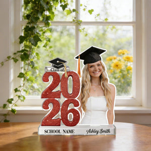 Custom Photo Graduation Acrylic Plaque, Class of 2026 Photo Gift Personalized Grad Keepsake