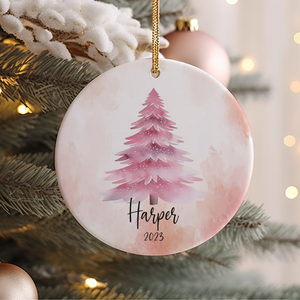 Personalized Girl Ornament, Custom Girl Christmas Ornament, Baby First Christmas Ornament, Baby Girl Ornament, Custom Kids Keepsake Ornament