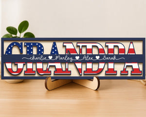 Personalized Dad Sign, Gifts for Dad, Father's Day Gift, Dad Gifts from Kids, Dad Birthday Gift, Dad Gifts from Daughter, Dad Wood Sign
