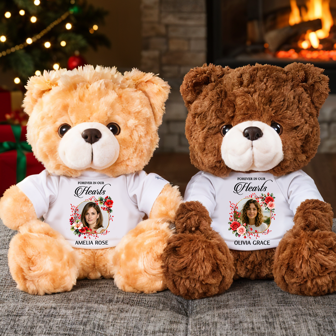 Forever In Our Hearts Sunrise Sunset - Never Forgotten Memorial Teddy Bear