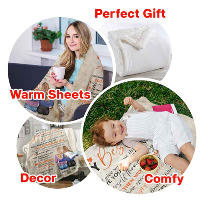 To My Bestie - Personalized Blanket - Gift For Besties, Friends, Sister Blanket - Gift For Bestie