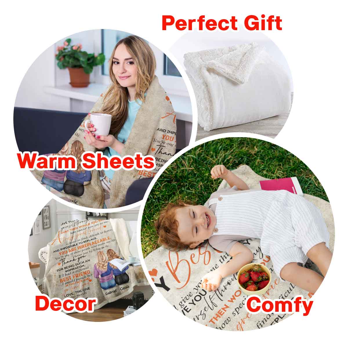 To My Bestie - Personalized Blanket - Gift For Besties, Friends, Sister Blanket - Gift For Bestie