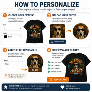 Good Vibes Custom Pet Bar Dog Tee - Personalized T-shirt 7a0bebe0-4fc2-4fa5-a399-49101f108dec.jpg