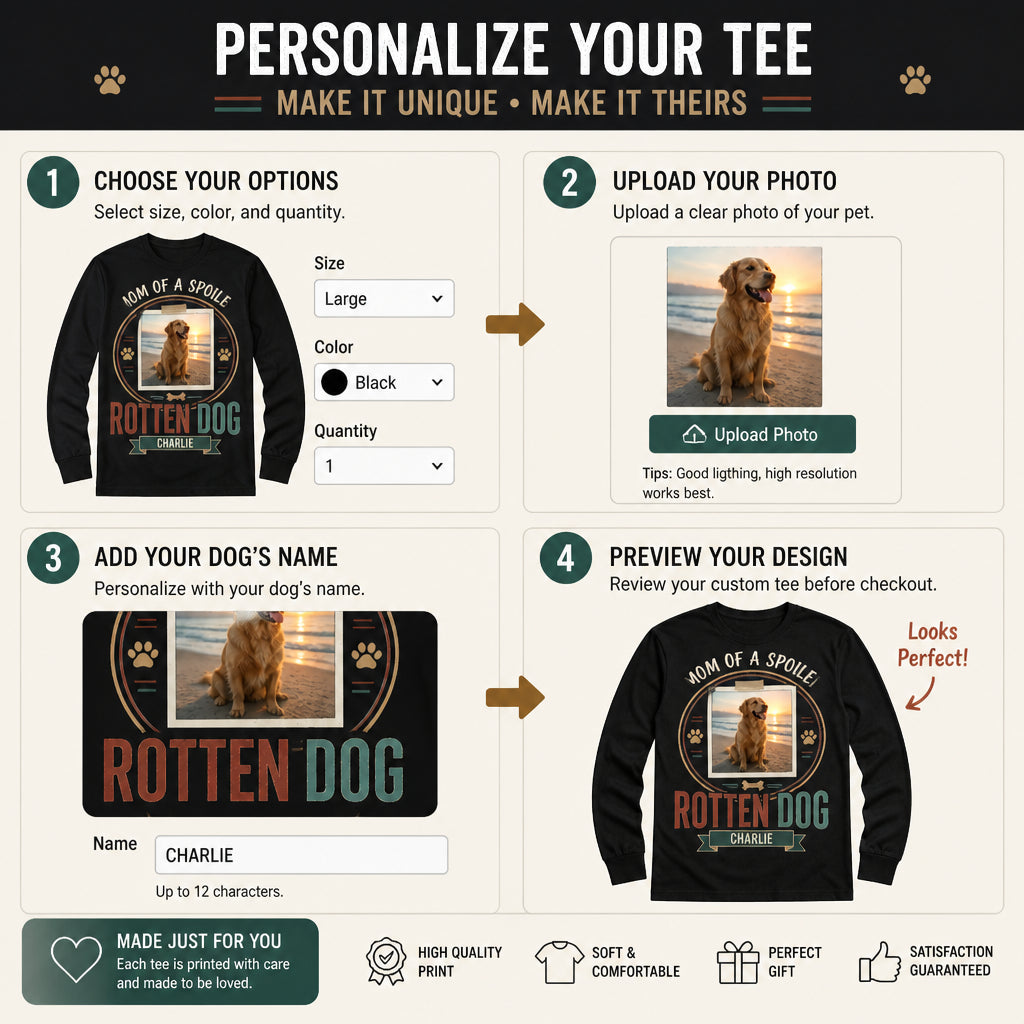 Spoiled Rotten Dog Mom Photo Long-Sleeve Tee - Personalized DMM Long Sleeve Tee 7a1af092-6d3d-401f-9c44-cc53bee6dbea.jpg
