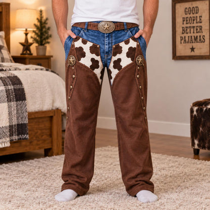Personalized Funny Pajama Pants: Custom Name Cowboy Gag Gift Lounge Bottoms 7a237267-af8a-43d7-b703-dc593a4e53c6-5.jpg