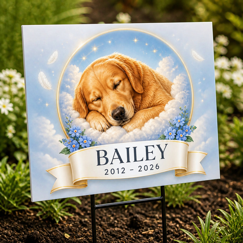 Custom Pet Memorial Yard Sign – Photo Portrait, Name & Years - Personalized Yard Sign 7a587927-f62b-4e28-a092-cb85d5ef2e55.jpg