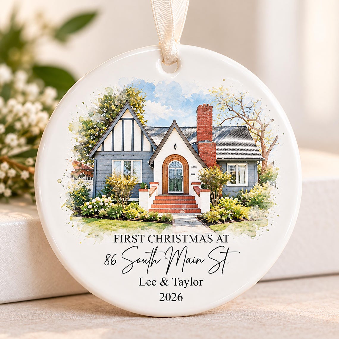 Personalized New Home Christmas Ornament, Custom House Photo Ornament, First Christmas in New Home Keepsake, Housewarming Gift 7a694ca5-3553-474e-b261-1a1873f2cbb3-1.jpg