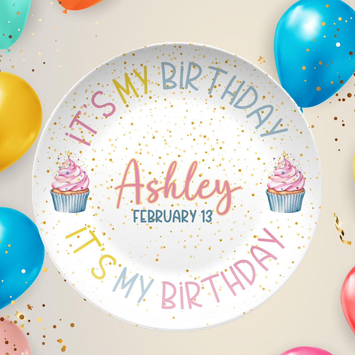 Custom Kids Birthday Plate, Personalized It’s My Birthday Plate, Reusable Birthday Party Dish, Birthday Girl Gift Idea, Keepsake Plate 7a82006f-b38c-423b-bf7a-24b5a59c0827-banner-3.png