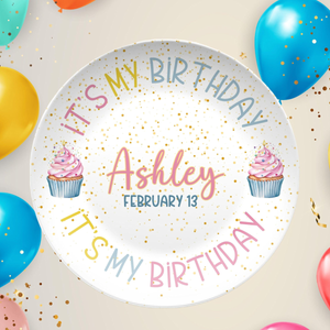 Custom Kids Birthday Plate, Personalized It’s My Birthday Plate, Reusable Birthday Party Dish, Birthday Girl Gift Idea, Keepsake Plate 7a82006f-b38c-423b-bf7a-24b5a59c0827-banner-3.png