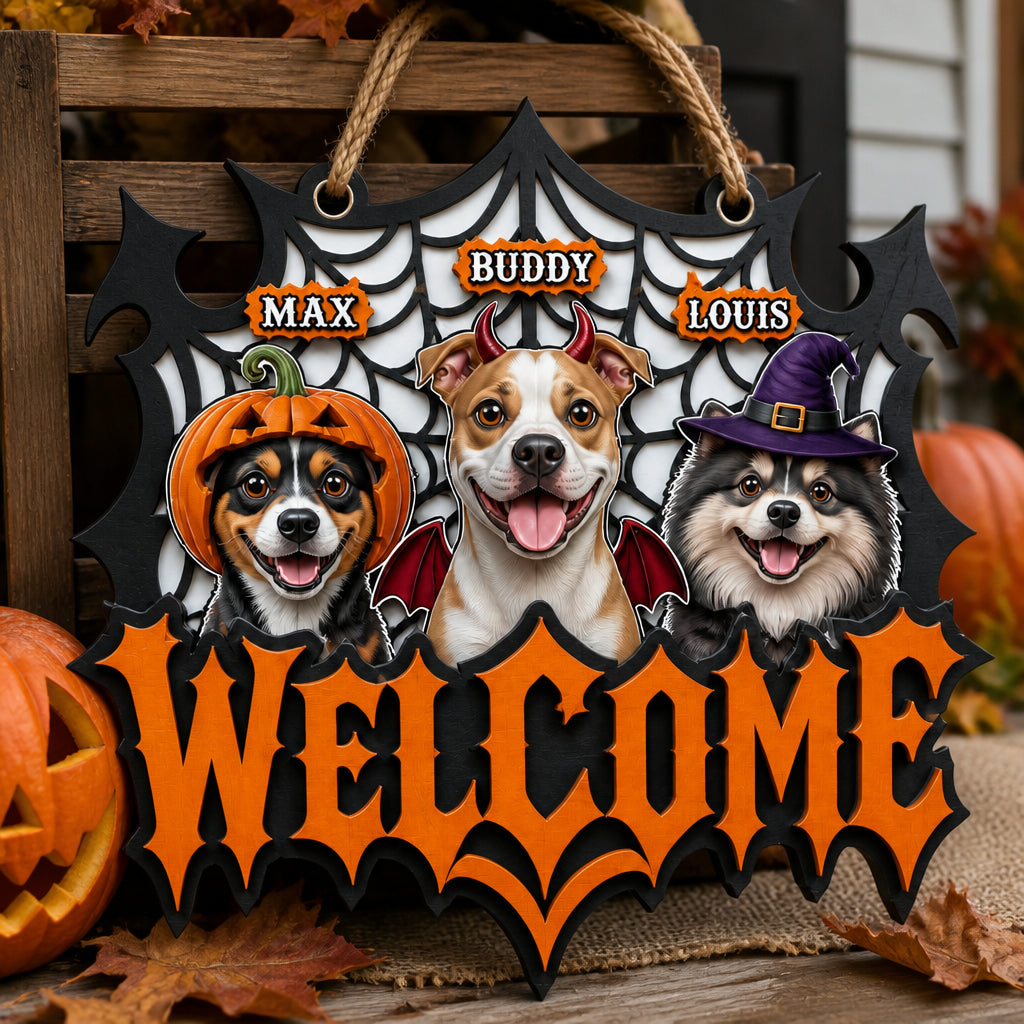 Halloween Dog Welcome Wood–Acrylic Sign — Upload 1–3 Pets & Names - Personalized Wood Acrylic Sign 7ab454c4-4a20-45f2-8f8e-e89a2048c42e.jpg