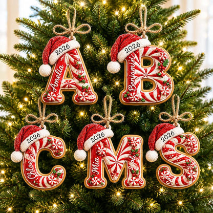 Personalized Peppermint Christmas Ornament, Custom Name Initial Monogram Ornament, Candy Cane Letter Xmas Decor,Kids Christmas Tree Ornament 7ac749a5-d692-4e8f-a17e-90b08cb7f474-2.jpg