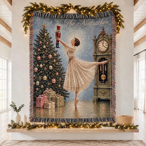 Nutcracker Woven Blanket Personalized Gift For Ballet Dancer Nutcracker Season Ballet Keepsake Custom Name Blanket Clara Christmas Tapestry 7ae53898-c129-4b2f-adef-db9e29696463-gfgf-1-.webp
