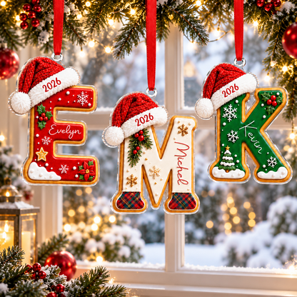 Personalized Gingerbread Letter Kid Name Christmas Ornament, Custom Initials Alphabet Flat Acrylic 7af007f5-ea16-4d0f-a9b5-84cdab89b42f-banner-1.png