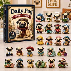 Daily Pug Advent Calendar 2026 - 24-Day Festive Countdown, Acrylic Charms Blind Box - Gift For Dog Lovers 7af4b8fa-9102-489a-b8f5-13c2ea1cf52b-pug.jpg