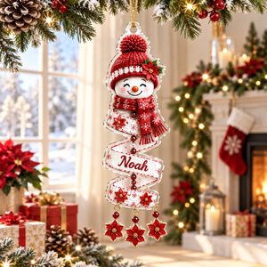 Custom Christmas Snowman Spiral Ornament 2026, Custom Name Snowman Acrylic Ornament, Christmas Tree Decor, Santa Snowman, Christmas Keepsake 7afc5da4-0d40-4f5b-aa9b-e012b99c2e71-red.png
