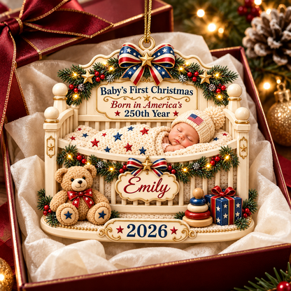 Personalized Baby's First Christmas 2026 3D Ornament – Born in America's 250th Year, Patriotic Baby Crib Keepsake Gift 7b005d46-28cd-41a9-9cb9-fdde668868b4-Image-Oct-24-2026-09_56_56-AM-3.png