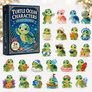 Turtle Ocean Characters Advent Calendar 2026 - 24-Day Festive Countdown, Acrylic Charms Blind Box - Gift For Animal Lovers 7b5d4e8f-a67c-41b0-bae0-4323c30b1aea-turtle-ocean.png