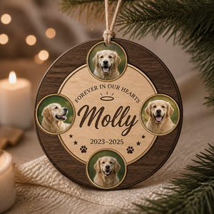 Forever In Our Hearts Pet Memorial Photo Ornament - Personalized 3-Layered Wood Ornament 7b614bce-b83c-4b58-80f3-7ad05814e4a3.jpg