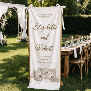 Custom Photo Wedding Venue Sketch Illustration  - Personalized Welcome Sign - Wedding Decoration 7b7555d1-1bdd-4f5f-ab97-d6cfe2e538e7-2.jpg