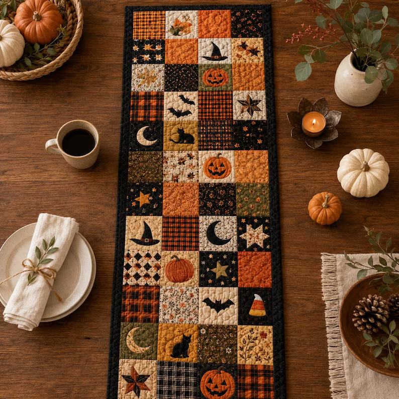 Retro Halloween Patchwork Quilt Table Runner, Pumpkin Black Cat Bat Candy Corn Table Decor, Autumn Fall Thanksgiving Table Runner 7bc07110-3b59-4b2c-bcd0-a159ee165a21-tyyr4yfhhbbbbb-3-.jpg