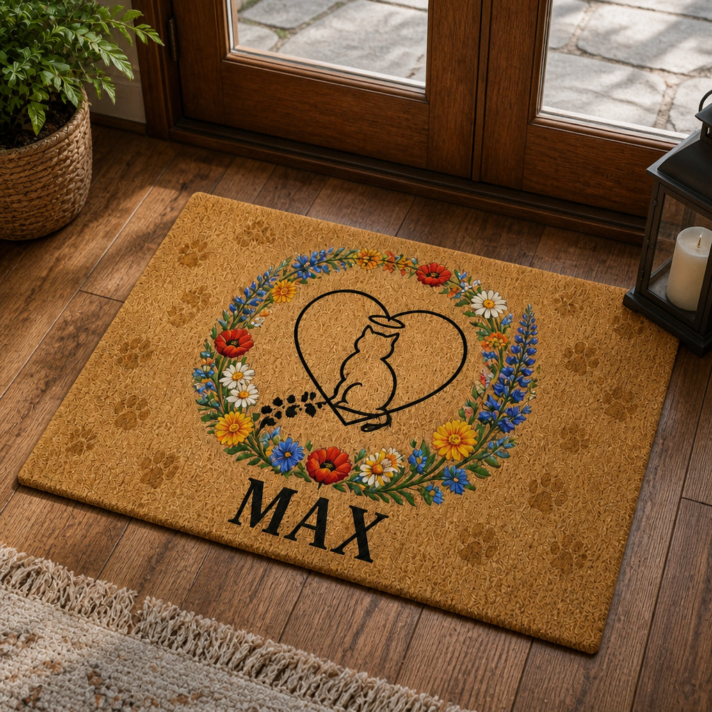 Personalized Cat Memorial Wildflower Doormat - Personalized Doormat 7bc5a7c7-2cb3-4769-9ae4-a21e5b824f29.jpg