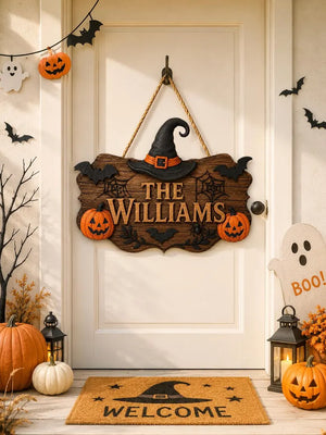 Personalized Halloween Door Sign, Custom Family Name Pumpkin Plaque, Haunted House Welcome Sign 7bc9a812-b9c0-4bd6-bdf9-7658be60241b-fgrere-4-.webp