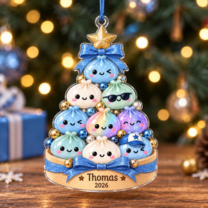 Personalized Squishy Ornament, Custom Name Christmas Ornament, Squishy Collector Gift for Kids, Cute Dumpling Ornament, Boy Girl Xmas Gift 7bd4bd68-2a37-48b3-9e26-2eb8107b04c8-4.jpg
