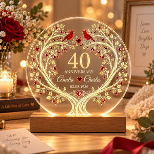 Personalized 40th Anniversary Night Light, Custom Ruby Anniversary Acrylic Plaque, 40 Years Married Gift for Parents & Couple 7be04244-e24d-486a-be0d-90be15cb5e01-65ecb979-869f-4bbe-b57e-c6a05e6abfa1.png