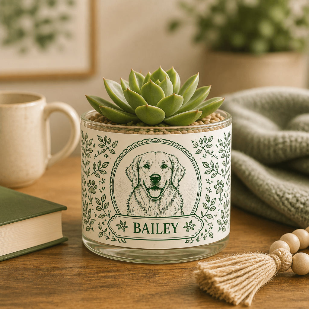 Personalized Pet Cameo Botanical Plant Pot - Personalized Mini Glass Plant Pot 7be69f7e-91b6-476f-975e-8304d08d0247.jpg