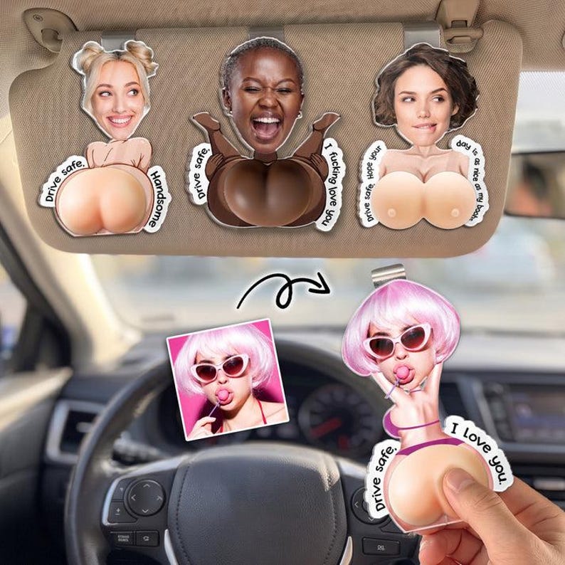 Funny Rear View Mirror Accessory With Squishy, Personalized Squishy Butt Acrylic Car Accessories, Funny Face Gift For Husband, Boyfriend 7c016e30-c89f-4b12-8c22-d61064f0bccc-loi1.jpg