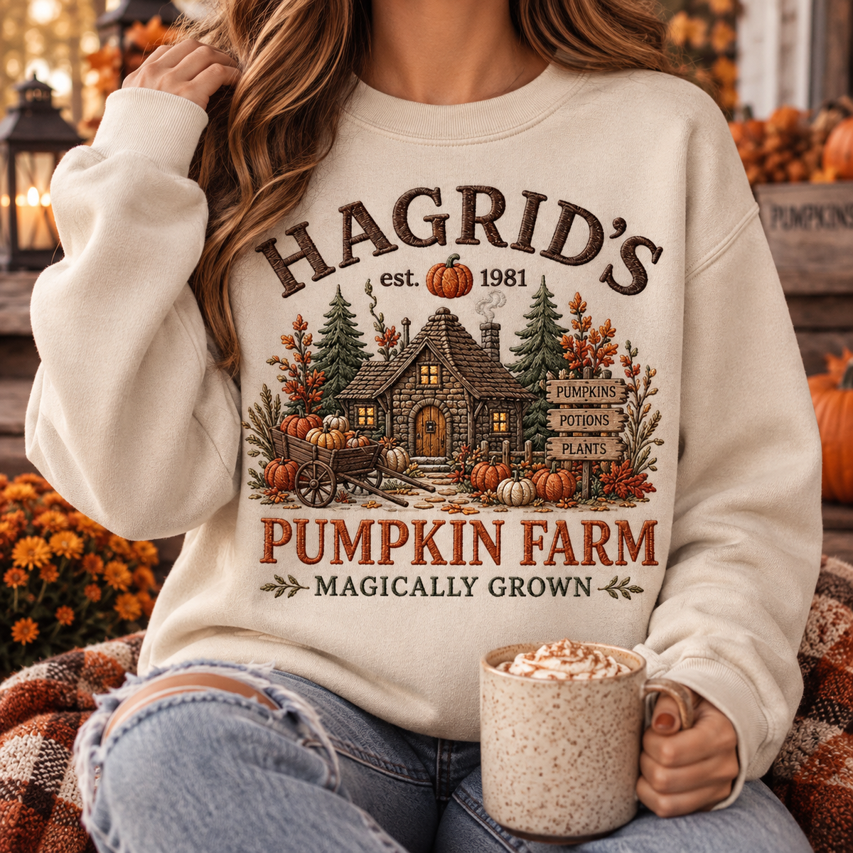 Embroidered Hagrid’s Pumpkin Farm Sweatshirt, Magical Pumpkin Cottage Crewneck, Wizard Fall Sweater, Autumn Halloween Embroidery Gift 7c152a6b-c593-41ea-8440-6670d7344d63-8f6e5acb-3ec5-4811-962d-82358868e6cf.png