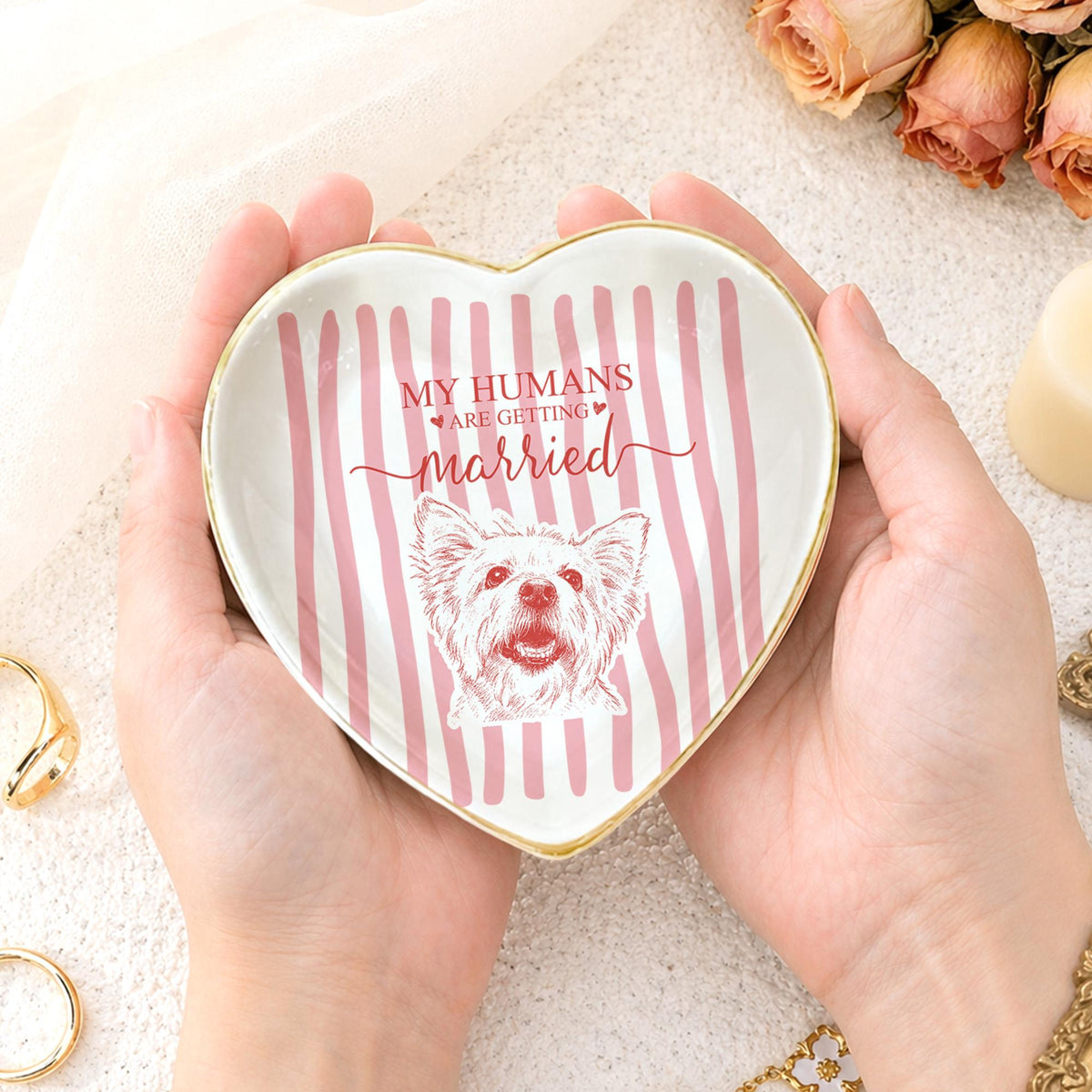 Custom Stripe Pet Wedding Ring Dish: Personalized Dog and Cat Portrait From Photo, My Humans are Getting Married, Engagement Gifts 7c205eb8-1284-4ae8-ba54-e7967ea4cc72-8.jpg