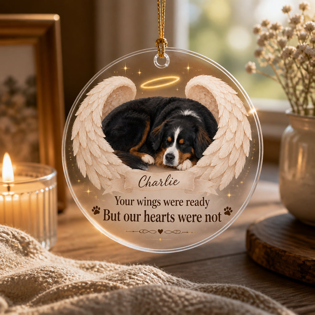 Angel Wings Pet Memorial Photo Ornament - Personalized Transparent Acrylic Ornament 7c236591-4026-435e-89d0-2ceb05a612fb.jpg