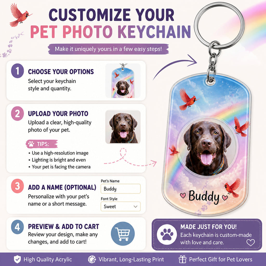 Carry You With Me Rainbow Bridge Pet Photo Keychain - Personalized Acrylic Keychain 7c314364-c599-41cd-a715-ba3a6762d578.jpg