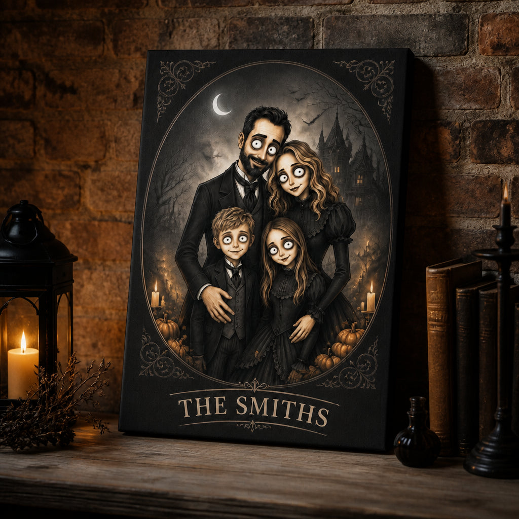 Spooky Gothic Family Portrait Canvas – Cartoon From Your Photo - Personalized Canvas 7c35f9a4-45d1-4df1-85f7-1260d550a02b.jpg