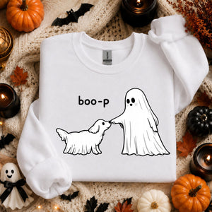 Cute Ghost Dog Sweatshirt, Boo-P Halloween Crewneck, Funny Dog Lover Shirt, Spooky Season Pullover, Pet Owner Halloween Gift 7c43e568-aa5f-401b-afce-c06c541c24d6-3.jpg