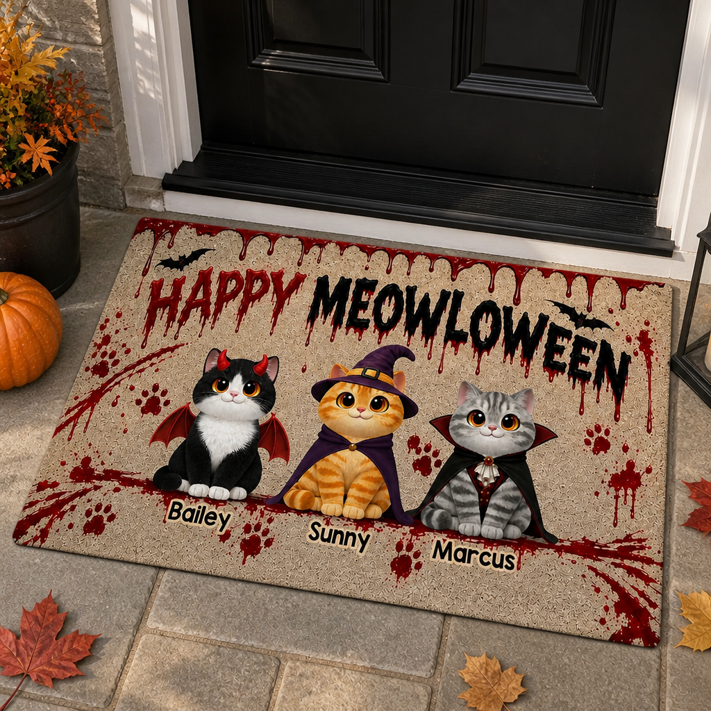 Happy Meowloween Personalized Cat Photo Doormat - Personalized Doormat 7c6f24ba-aecd-4885-9cf9-252c072b950e.png