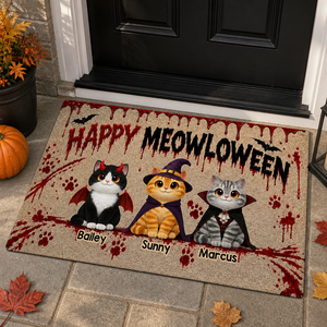 Happy Meowloween Personalized Cat Photo Doormat - Personalized Doormat 7c6f24ba-aecd-4885-9cf9-252c072b950e.png