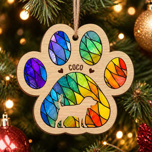 Stained-Glass Paw Pet Name 3-Layer Wood Ornament - Personalized 3-Layered Wood Ornament 7c741f21-5c26-4ad3-8a9c-f65f1a88095a.png