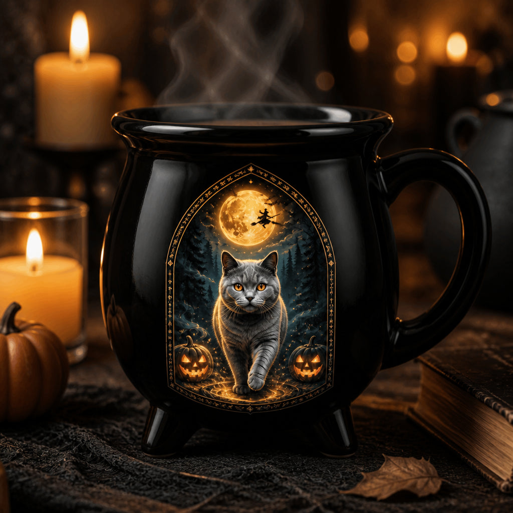 Custom Halloween Pet Portrait Cauldron Mug - Personalized Halloween Black Ceramic Witch Mug 7c95a2e9-af30-4b86-b36e-cbe2b2d18032.jpg