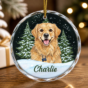 Custom Pet Portrait Crystal Ornament — Wreath Snowfall - Personalized Crystal Ornament 7ca74d8e-10af-42d0-bf35-868417074042.jpg