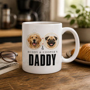 Custom Pet Portrait Mug - “Buddy & Cooper’s Daddy” - Personalized Mug 7cac7152-0486-4d84-a65b-17e5e385f122.jpg