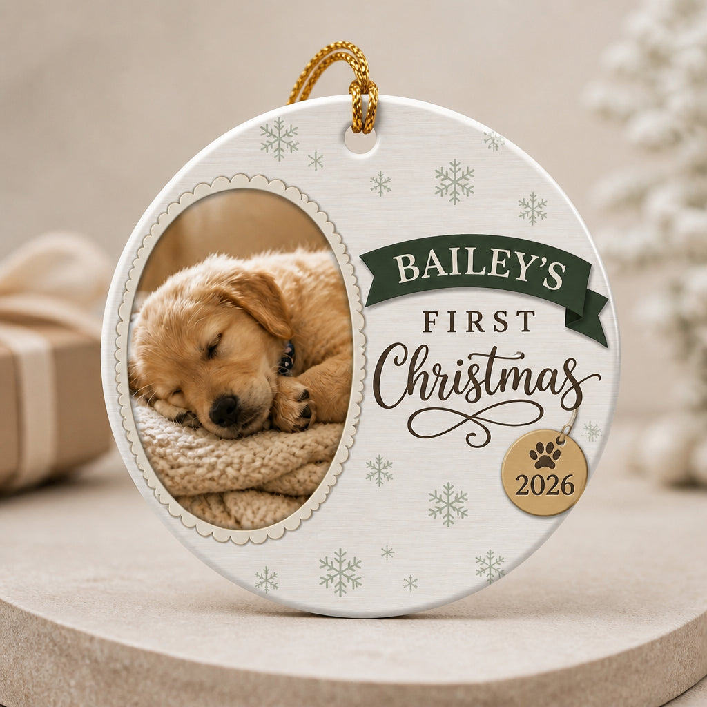Pet's First Christmas Photo Ornament – Name & Year - Personalized Aluminum Ornament 7ccb2ddc-dbca-4c6f-9b8a-8aa2b6d4175b.jpg