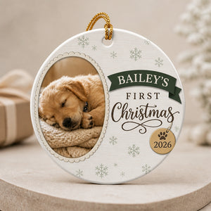 Pet's First Christmas Photo Ornament – Name & Year - Personalized Aluminum Ornament 7ccb2ddc-dbca-4c6f-9b8a-8aa2b6d4175b.jpg