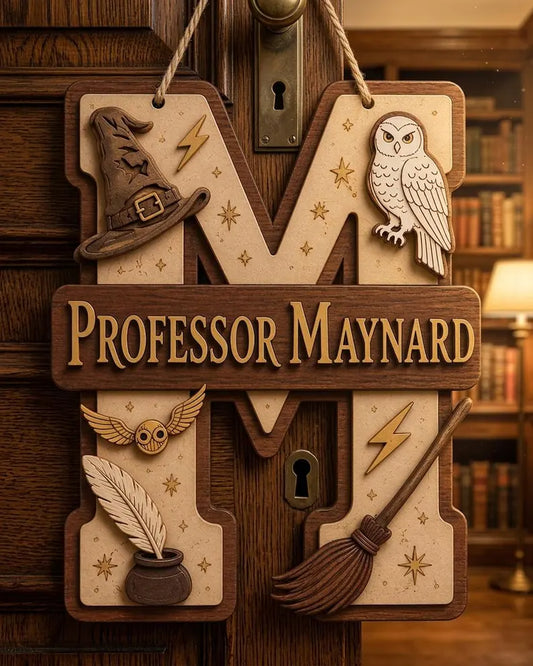 Personalized Wizard Initial Wooden Sign, Custom Teacher Door Hanger, Magical Professor Name Gift 7ccf2953-2ac6-41ef-bc9c-edd77455dcff-hrtfhju-1-.webp